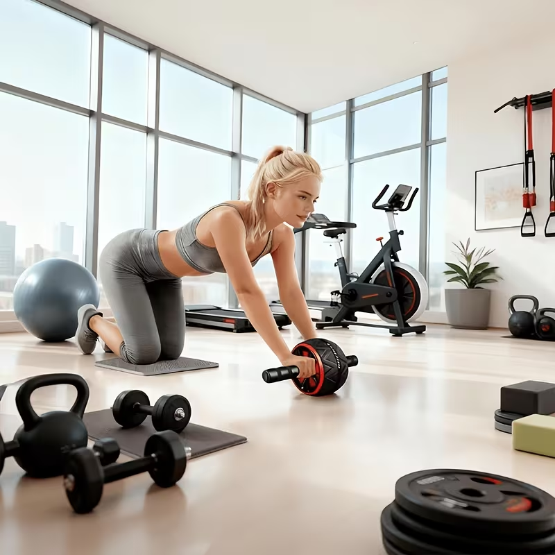 Ab Roller Wheel and Knee Mat,  - Ab Mat Crunch ulasan dan harga