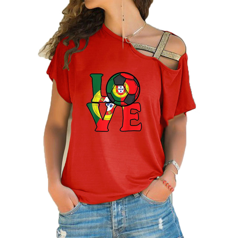 Women Loose Slash Neck T Shirt - Crossfit Accessories ulasan dan harga