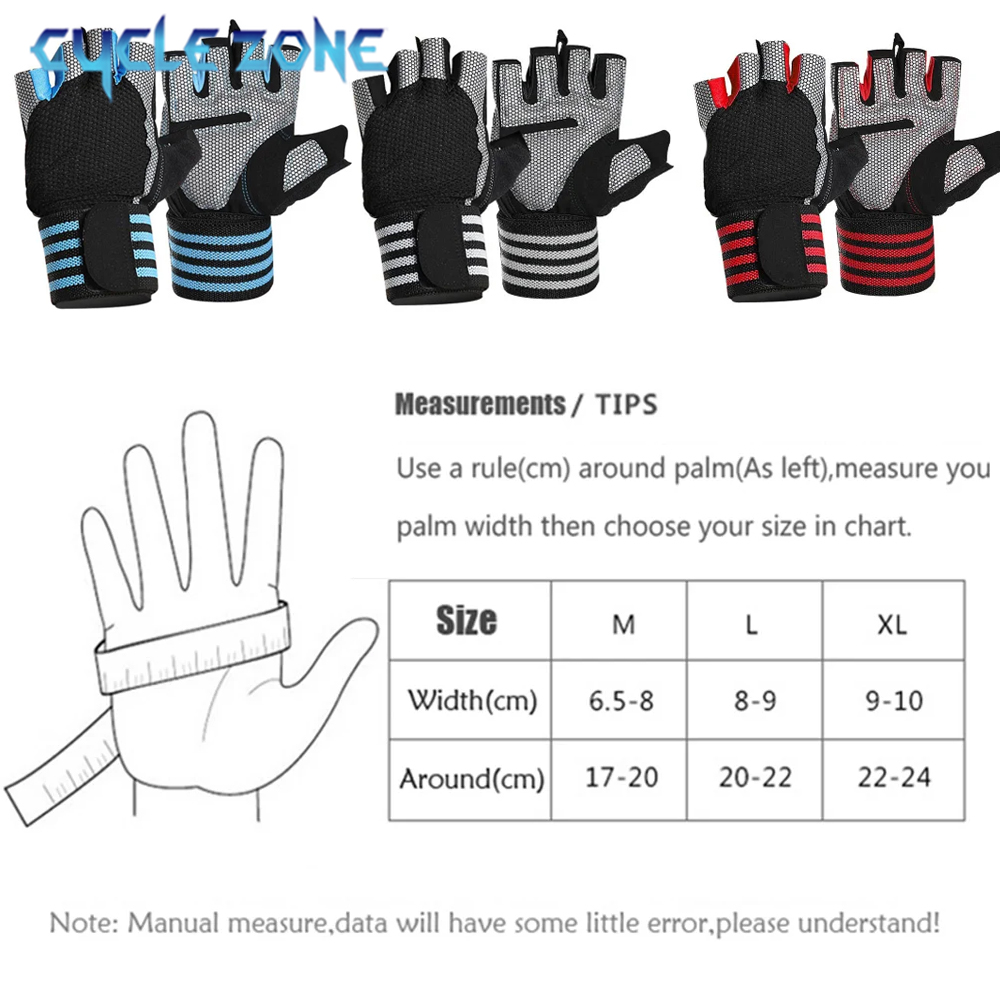 1 Pair Half Finger Gym Fitness - Crossfit Workout With Equipment ulasan dan harga