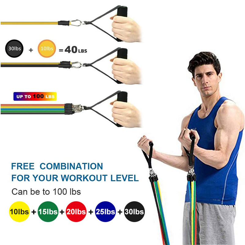 11pcs/Set Pull Rope, Resistanc - Pull Up Assist Band ulasan dan harga