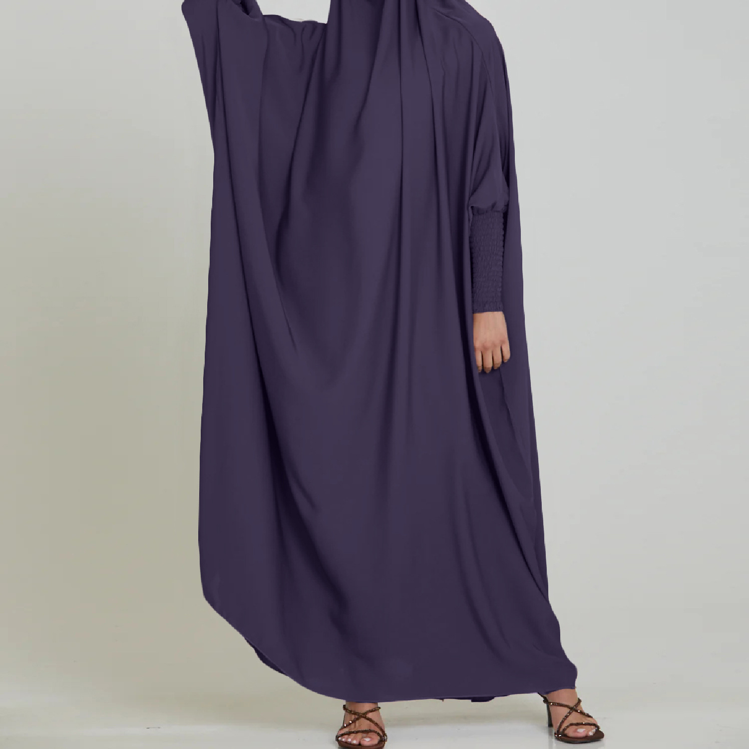 Solid Color Robe Dress Long Dr - Crossfit Indonesia ulasan dan harga